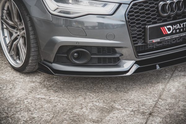 Audi A6 / A6 C7 S-Line/ S6 C7 (facelift) - Lâmina frontal | AU-S6-C7F-FFD1FP | Produto Maxton Design distribuído por Unicartuning.