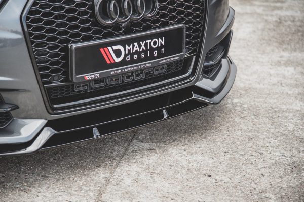 Audi A6 / A6 C7 S-Line/ S6 C7 (facelift) - Lâmina frontal | AU-S6-C7F-FFD1FP | Produto Maxton Design distribuído por Unicartuning.