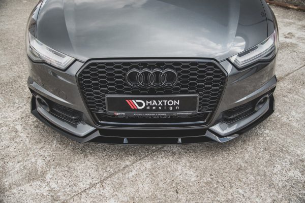 Audi A6 / A6 C7 S-Line/ S6 C7 (facelift) - Lâmina frontal | AU-S6-C7F-FFD1FP | Produto Maxton Design distribuído por Unicartuning.