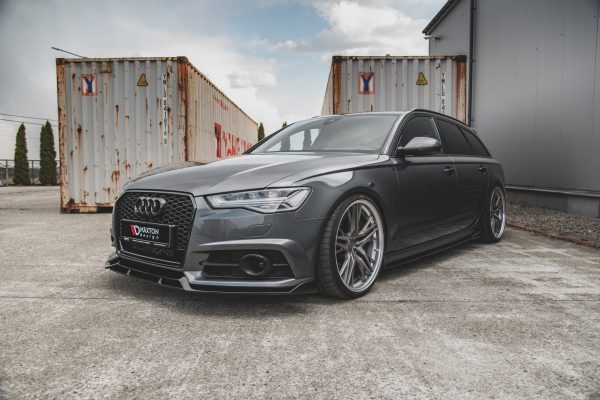 Audi A6 / A6 C7 S-Line/ S6 C7 (facelift) - Lâmina frontal | AU-S6-C7F-FFD1FP | Produto Maxton Design distribuído por Unicartuning.