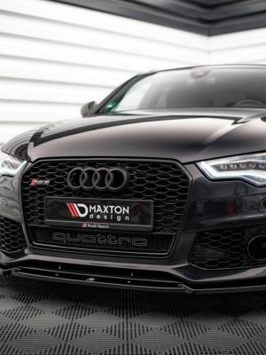Audi A6 RS6 Look C7 - Lâmina frontal | AU-A6-C7-RS6LOOK-FD1G | Produto Maxton Design distribuído por Unicartuning.
