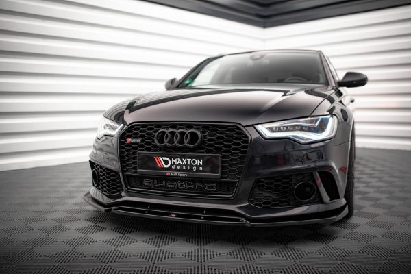 Audi A6 RS6 Look C7 - Lâmina frontal | AU-A6-C7-RS6LOOK-FD1G | Produto Maxton Design distribuído por Unicartuning.