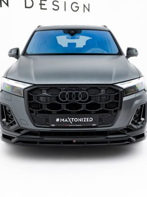 Audi Q7 S-Line / SQ7 Mk2 (facelift) 2 - Lâmina frontal | AU-Q7-2F2-SLINE-FD1G+FD1RG | Produto Maxton Design distribuído por Unicartuning.