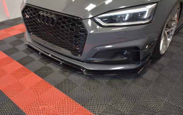 Audi S5 / A5 S-Line F5 Coupé / Sportback - Lâmina frontal | AU-S5-2-FFD1FP | Produto Maxton Design distribuído por Unicartuning.