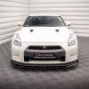 Nissan GTR R35 (facelift) - Lâmina frontal + Splitters | NI-GTR-4F2-FD1G+FSF | Produto Maxton Design distribuído por Unicartuning.