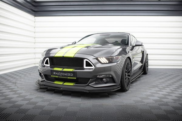 Ford Mustang GT Mk6 - Lâmina frontal | FO-MU-6-GT-FD1G | Produto Maxton Design distribuído por Unicartuning.