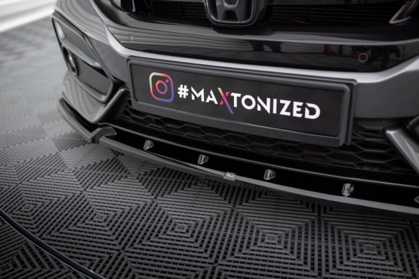 Honda Civic Sport Mk 10 - Lâmina frontal | HO-CI-10-SPORT-FD1G | Produto Maxton Design distribuído por Unicartuning.