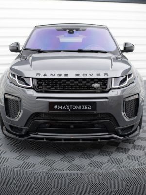 Land Rover Range Rover Evoque Hse Dynamic Mk1 (facelift) - Lâmina frontal | LR-RR-EV-1-FD1G+FD1RG | Produto Maxton Design distribuído por Unicartuning.