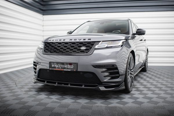 Land Rover Range Rover Velar R-dynamic Mk1 - Lâmina frontal | LR-RR-VE-1-RDYNAMIC-FD1G | Produto Maxton Design distribuído por Unicartuning. Land Rover Range Rover Velar R-dynamic Mk1 - Lâmina frontal | LR-RR-VE-1-RDYNAMIC-FD1G | Produto Maxton Design distribuído por Unicartuning.