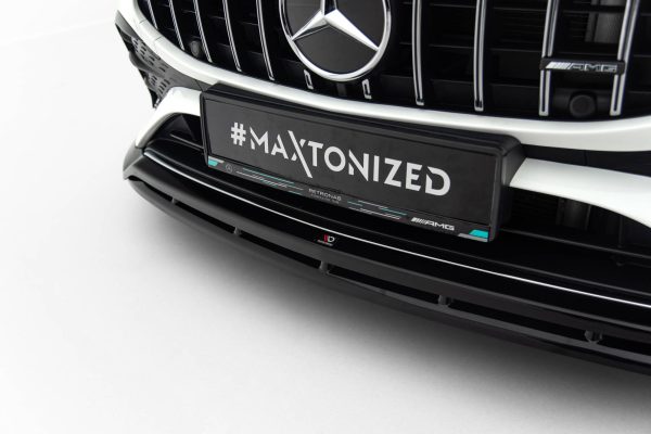 Mercedes-AMG CLA 35 / 45 Coupé / Shooting Brake C118 (facelift) / X118 (facelift) - Lâmina frontal | ME-CLA-118F-35-FD1G+FD1RG | Produto Maxton Design distribuído por Unicartuning.