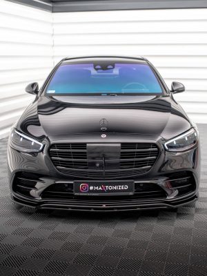 Mercedes-Benz S AMG-line W223 - Lâmina frontal | ME-S-223-AMGLINE-FD1G+FD1RG | Produto Maxton Design distribuído por Unicartuning.
