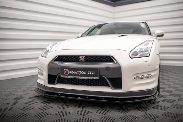 Nissan GTR R35 (facelift) - Lâmina frontal | NI-GTR-4F2-FD1G | Produto Maxton Design distribuído por Unicartuning.