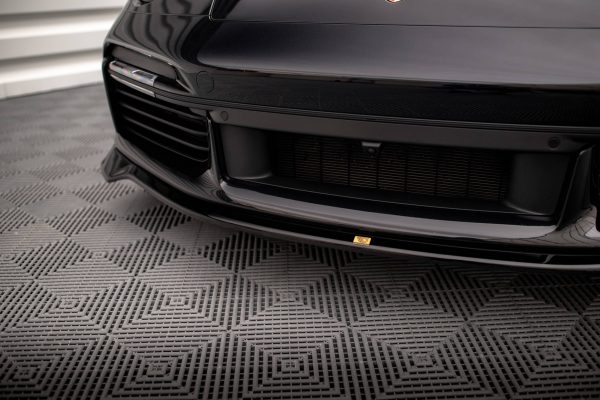 Porsche 911 Turbo S 992 - Lâmina frontal | PO-911-992-TURBO-S-FD1G | Produto Maxton Design distribuído por Unicartuning.