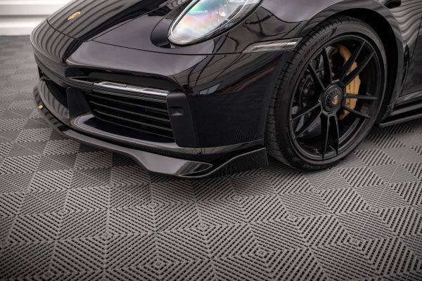 Porsche 911 Turbo S 992 - Lâmina frontal | PO-911-992-TURBO-S-FD1G | Produto Maxton Design distribuído por Unicartuning.
