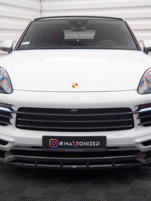 Porsche Cayenne Coupé / SUV Mk3 - Lâmina frontal | PO-CAY-3-C-FD1G+FD1RG | Produto Maxton Design distribuído por Unicartuning.