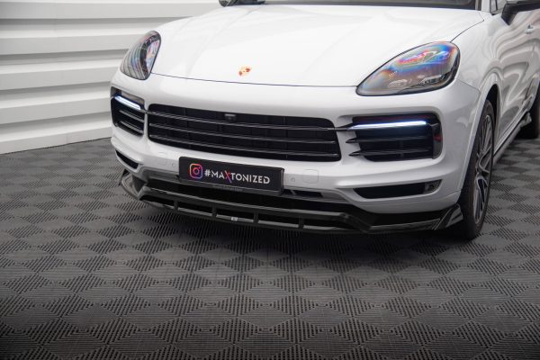 Porsche Cayenne Coupé / SUV Mk3 - Lâmina frontal | PO-CAY-3-C-FD1G+FD1RG | Produto Maxton Design distribuído por Unicartuning. Porsche Cayenne Coupé / SUV Mk3 - Lâmina frontal | PO-CAY-3-C-FD1G+FD1RG | Produto Maxton Design distribuído por Unicartuning.