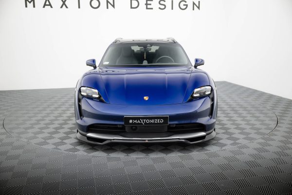 Porsche Taycan Cross Turismo 4s - Lâmina frontal | PO-TAY-1-4S-CT-FD1G | Produto Maxton Design distribuído por Unicartuning.