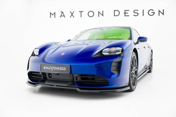 Porsche Taycan Turbo S Mk1 - Lâmina frontal | PO-TAY-1-TURBO-S-FD1G | Produto Maxton Design distribuído por Unicartuning. Porsche Taycan Turbo S Mk1 - Lâmina frontal | PO-TAY-1-TURBO-S-FD1G | Produto Maxton Design distribuído por Unicartuning.