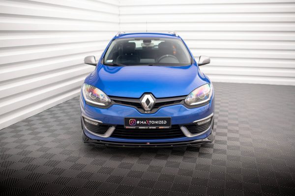 Renault Megane GT Line Grandtour Mk3 (facelift) - Lâmina frontal | RE-ME-3F-GT-K-FD1G+FD1RG | Produto Maxton Design distribuído por Unicartuning.