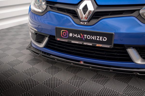 Renault Megane GT Line Grandtour Mk3 (facelift) - Lâmina frontal | RE-ME-3F-GT-K-FD1G+FD1RG | Produto Maxton Design distribuído por Unicartuning.