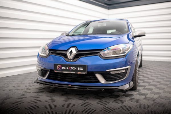 Renault Megane GT Line Grandtour Mk3 (facelift) - Lâmina frontal | RE-ME-3F-GT-K-FD1G+FD1RG | Produto Maxton Design distribuído por Unicartuning.