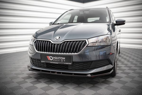 Skoda Fabia Combi Mk3 (facelift) - Lâmina frontal | SK-FA-3F-K-FD1G | Produto Maxton Design distribuído por Unicartuning.