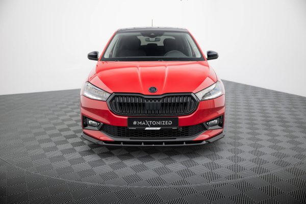 Skoda Fabia Monte Carlo Mk4 - Lâmina frontal | SK-FA-4-FD1G | Produto Maxton Design distribuído por Unicartuning.