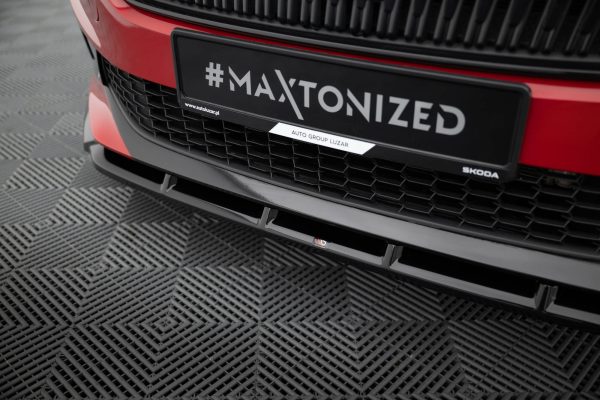 Skoda Fabia Monte Carlo Mk4 - Lâmina frontal | SK-FA-4-FD1G | Produto Maxton Design distribuído por Unicartuning.