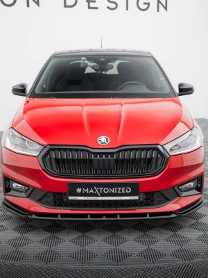 Skoda Fabia Monte Carlo Mk4 - Lâmina frontal | SK-FA-4-MC-FD1G | Produto Maxton Design distribuído por Unicartuning.