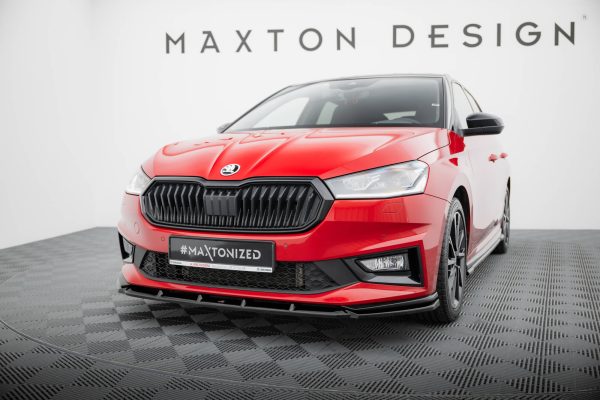 Skoda Fabia Monte Carlo Mk4 - Lâmina frontal | SK-FA-4-MC-FD1G | Produto Maxton Design distribuído por Unicartuning. Skoda Fabia Monte Carlo Mk4 - Lâmina frontal | SK-FA-4-MC-FD1G | Produto Maxton Design distribuído por Unicartuning.