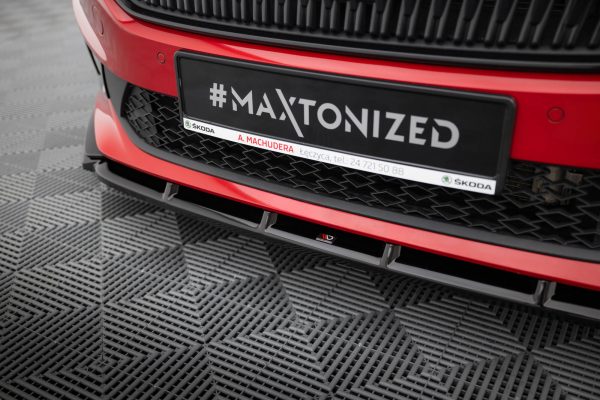 Skoda Fabia Monte Carlo Mk4 - Lâmina frontal | SK-FA-4-MC-FD1G | Produto Maxton Design distribuído por Unicartuning. Skoda Fabia Monte Carlo Mk4 - Lâmina frontal | SK-FA-4-MC-FD1G | Produto Maxton Design distribuído por Unicartuning.