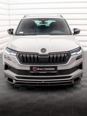 Skoda Karoq Sport line Mk1 (facelift) - Lâmina frontal | SK-KA-1F-SL-FD1G+FD1RG | Produto Maxton Design distribuído por Unicartuning. Skoda Karoq Sport line Mk1 (facelift) - Lâmina frontal | SK-KA-1F-SL-FD1G+FD1RG | Produto Maxton Design distribuído por Unicartuning.