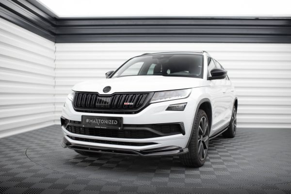 Skoda Kodiaq Sport line Mk1 / Mk1 (facelift) - Lâmina frontal | SK-KO-1-SL-FD1G+FD1RG | Produto Maxton Design distribuído por Unicartuning.