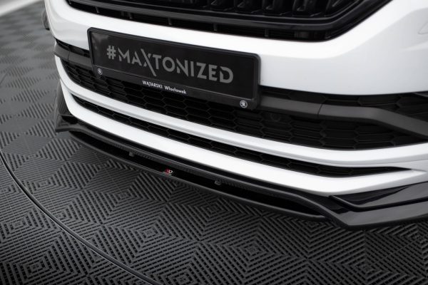 Skoda Kodiaq Sport line Mk1 / Mk1 (facelift) - Lâmina frontal | SK-KO-1-SL-FD1G+FD1RG | Produto Maxton Design distribuído por Unicartuning.