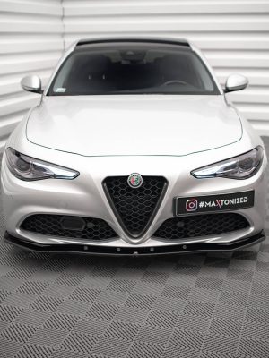 Alfa Romeo Giulia Sport - Lâmina frontal V.1 | AL-GI-1-SPORT-FD1G | Produto Maxton Design distribuído por Unicartuning. Alfa Romeo Giulia Sport - Lâmina frontal V.1 | AL-GI-1-SPORT-FD1G | Produto Maxton Design distribuído por Unicartuning.