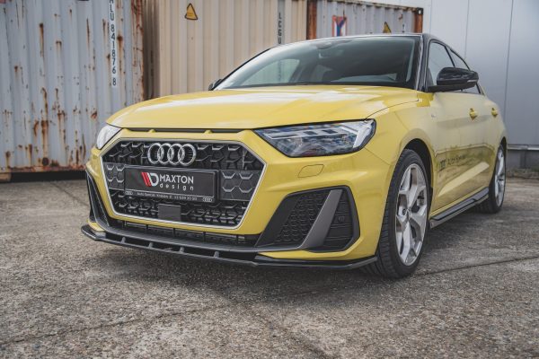 Audi A1 S-Line Gb - Lâmina frontal V.1 | AU-A1-GB-SLINE-FD1G | Produto Maxton Design distribuído por Unicartuning.