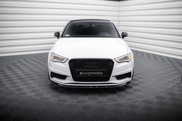 Audi A3 Sedan 8V - Lâmina frontal V.1 | AU-A3-3-S-FD1G | Produto Maxton Design distribuído por Unicartuning. Audi A3 Sedan 8V - Lâmina frontal V.1 | AU-A3-3-S-FD1G | Produto Maxton Design distribuído por Unicartuning.