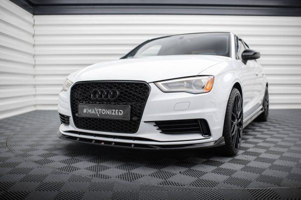 Audi A3 Sedan 8V - Lâmina frontal V.1 | AU-A3-3-S-FD1G | Produto Maxton Design distribuído por Unicartuning. Audi A3 Sedan 8V - Lâmina frontal V.1 | AU-A3-3-S-FD1G | Produto Maxton Design distribuído por Unicartuning.
