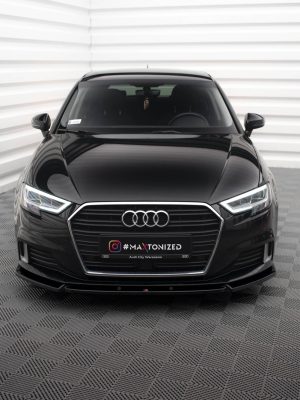 Audi A3 Sportback 8V (facelift) - Lâmina frontal V.1 | AU-A3-3F-SB-FD1G | Produto Maxton Design distribuído por Unicartuning. Audi A3 Sportback 8V (facelift) - Lâmina frontal V.1 | AU-A3-3F-SB-FD1G | Produto Maxton Design distribuído por Unicartuning.