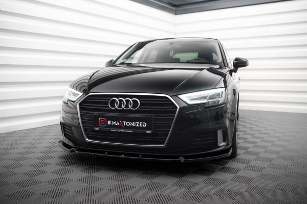Audi A3 Sportback 8V (facelift) - Lâmina frontal V.1 | AU-A3-3F-SB-FD1G | Produto Maxton Design distribuído por Unicartuning. Audi A3 Sportback 8V (facelift) - Lâmina frontal V.1 | AU-A3-3F-SB-FD1G | Produto Maxton Design distribuído por Unicartuning.