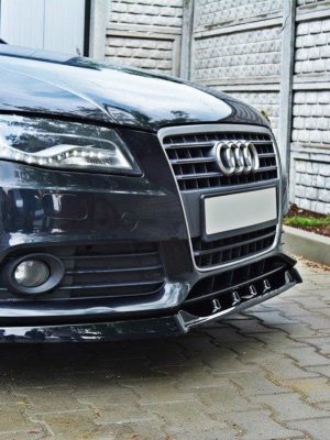 Audi A4 B8 - Lâmina frontal V.1 | AU-A4-B8-FD1G | Produto Maxton Design distribuído por Unicartuning.