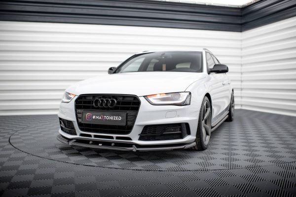 Audi A4 Competition B8 (facelift) - Lâmina frontal V.1 | AU-A4-B8F-COMP-FD1G | Produto Maxton Design distribuído por Unicartuning. Audi A4 Competition B8 (facelift) - Lâmina frontal V.1 | AU-A4-B8F-COMP-FD1G | Produto Maxton Design distribuído por Unicartuning.