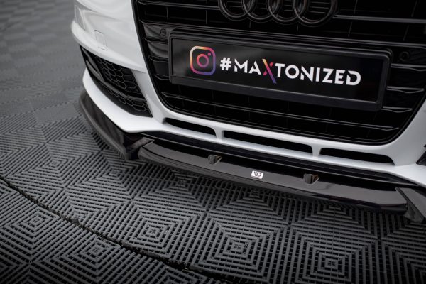 Audi A4 Competition B8 (facelift) - Lâmina frontal V.1 | AU-A4-B8F-COMP-FD1G | Produto Maxton Design distribuído por Unicartuning. Audi A4 Competition B8 (facelift) - Lâmina frontal V.1 | AU-A4-B8F-COMP-FD1G | Produto Maxton Design distribuído por Unicartuning.