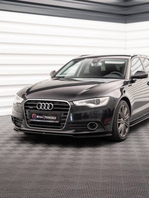 Audi A6 C7 - Lâmina frontal V.1 | AU-A6-C7-FD1G | Produto Maxton Design distribuído por Unicartuning.