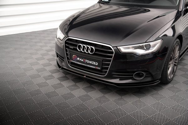 Audi A6 C7 - Lâmina frontal V.1 | AU-A6-C7-FD1G | Produto Maxton Design distribuído por Unicartuning.