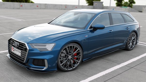 Audi A6 S-Line / S6 C8 / C8 (facelift) - Lâmina frontal V.1 | AU-A6-C8-SLINE-FD1G | Produto Maxton Design distribuído por Unicartuning.