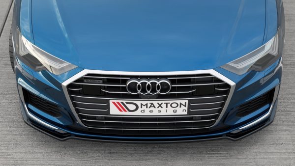 Audi A6 S-Line / S6 C8 / C8 (facelift) - Lâmina frontal V.1 | AU-A6-C8-SLINE-FD1G | Produto Maxton Design distribuído por Unicartuning.