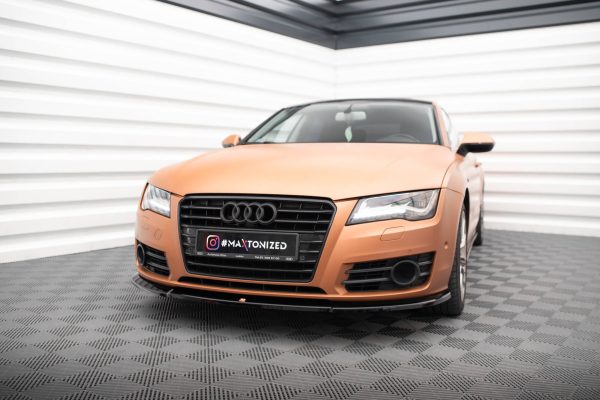 Audi A7 C7 - Lâmina frontal V.1 | AU-A7-C7-FD1G | Produto Maxton Design distribuído por Unicartuning.