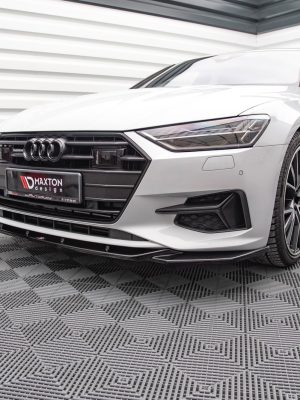 Audi A7 C8 - Lâmina frontal V.1 | AU-A7-C8-FD1G | Produto Maxton Design distribuído por Unicartuning.