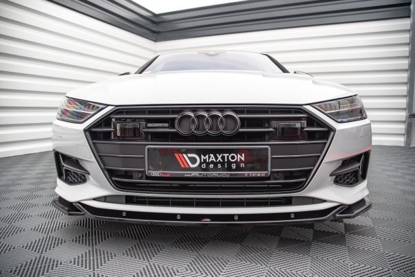 Audi A7 C8 - Lâmina frontal V.1 | AU-A7-C8-FD1G | Produto Maxton Design distribuído por Unicartuning.